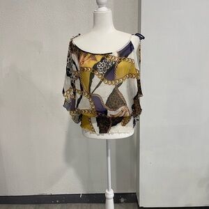 Toska Women's Top with Bold Multicolor Design